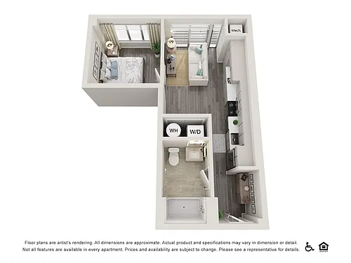 Floor plan 1 Bed Jr