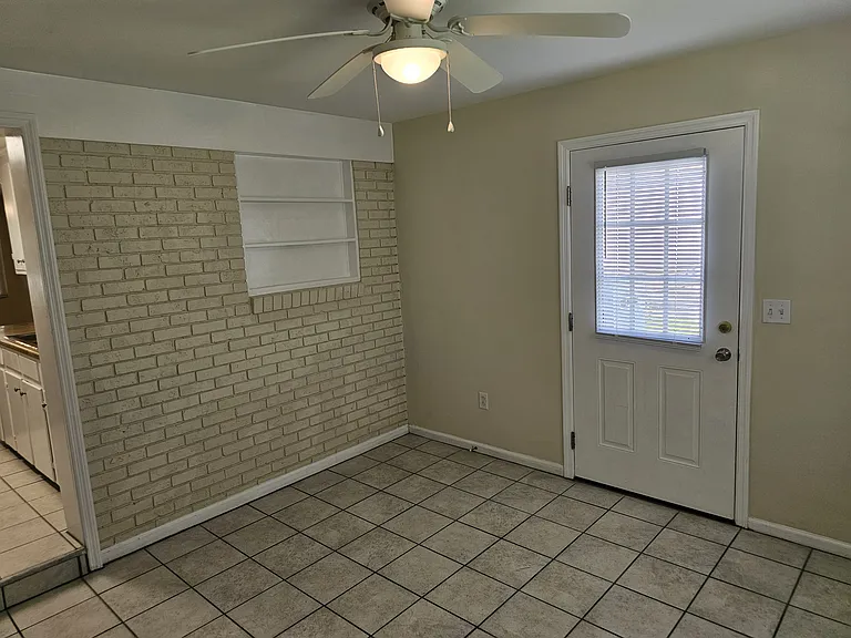backroom and rear door