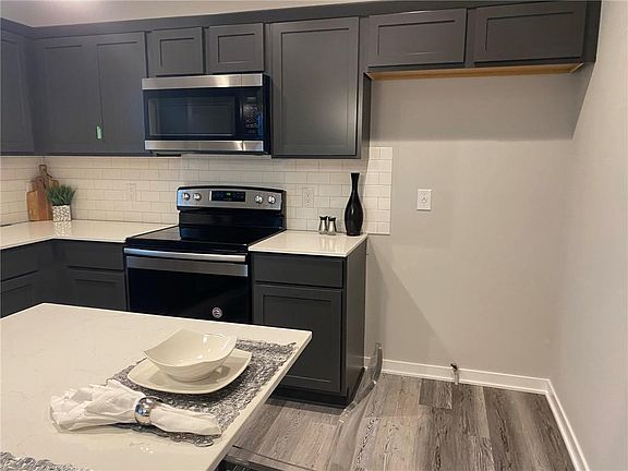 Refrigerator installed after picture was taken.