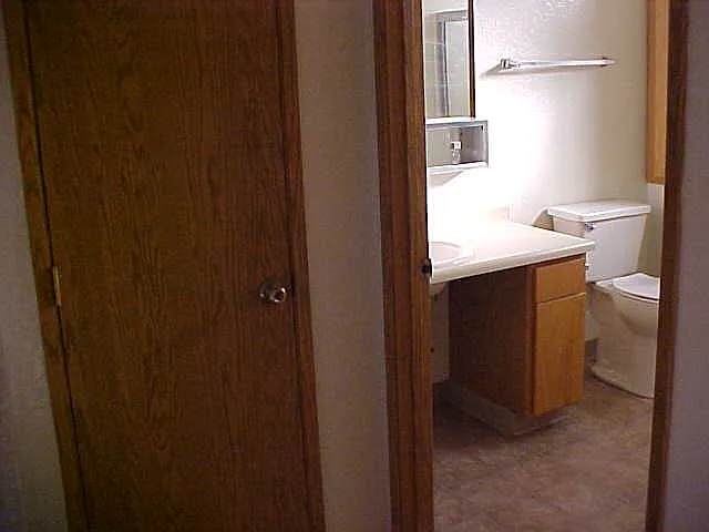 OPEN AREA FOR BATH WITH TOWEL CLOSET