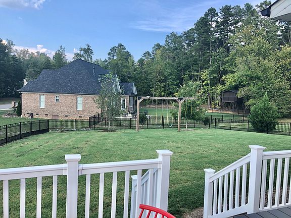 Fenced back yard