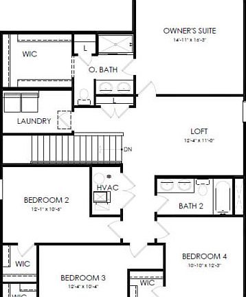 Second Level Floor Plan Layout