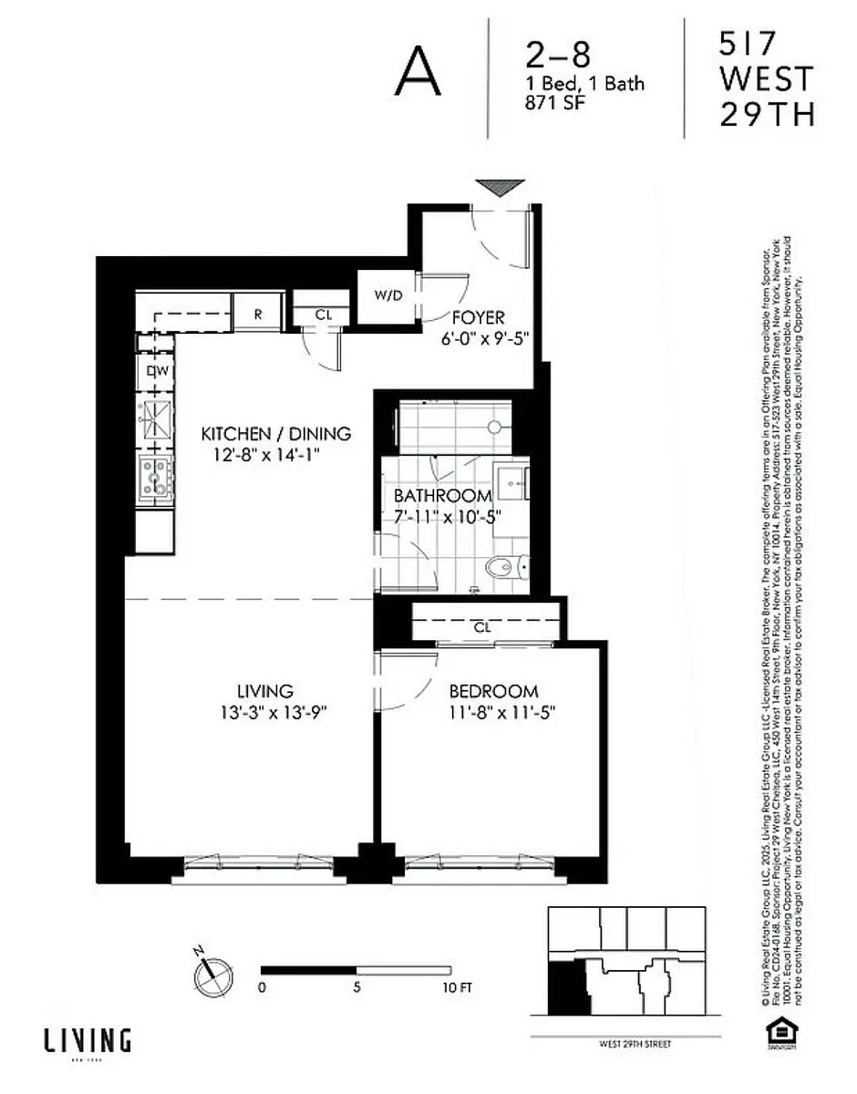 Photo 2 of 6 - 517 W 29th St #7A - Manhattan, NY Building Photo - 517 W 29th St #7A