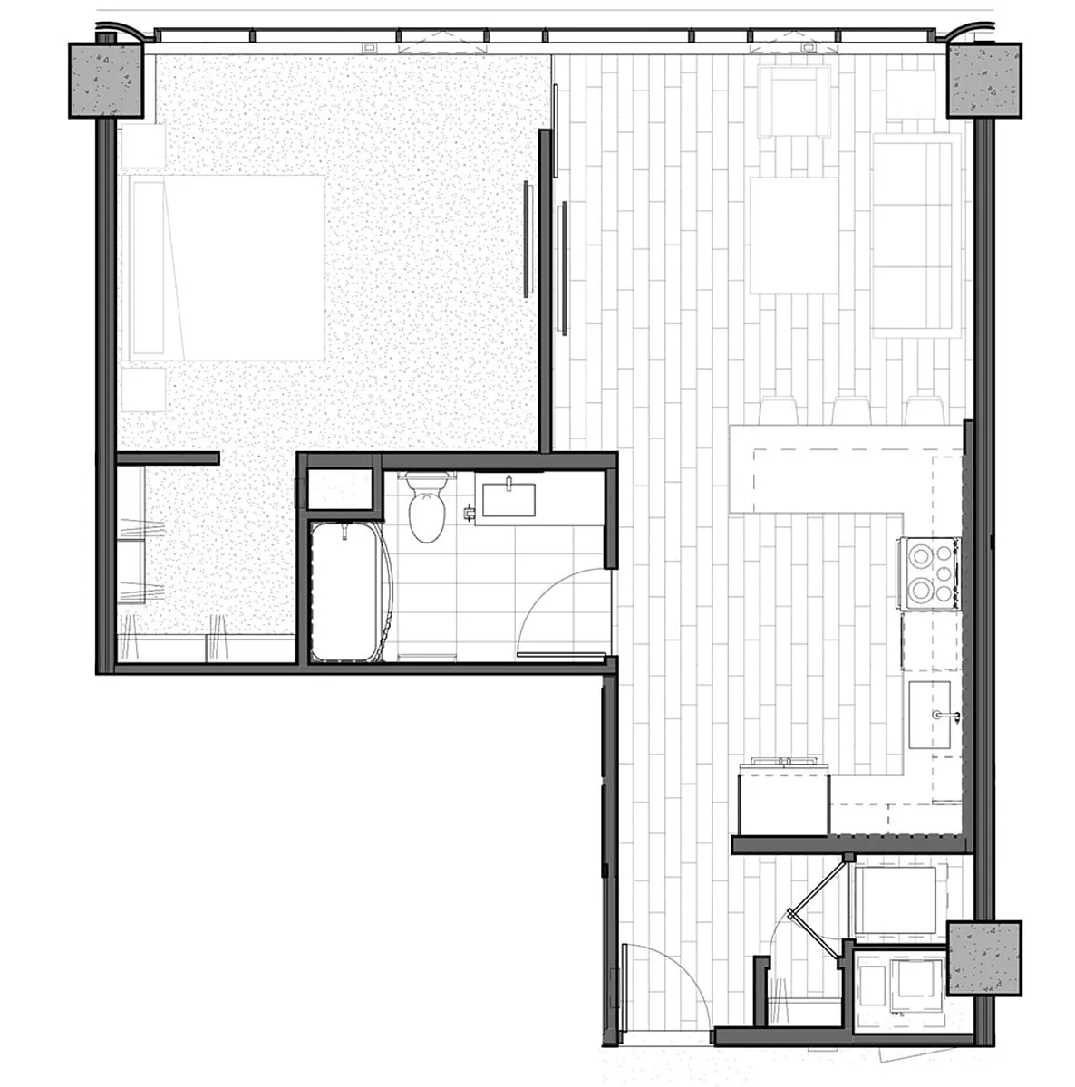 Floor plan One Bedroom