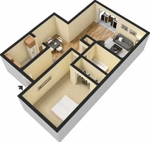 1 Bedroom 1 Bedroom