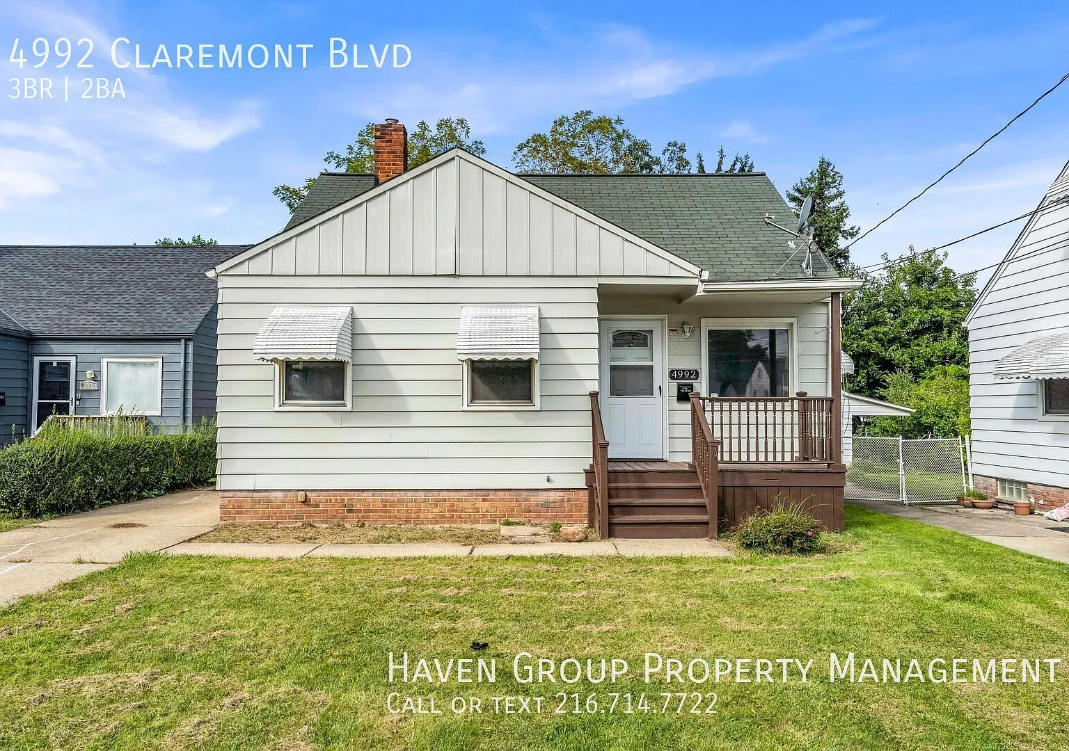 4992 Claremont Blvd, Garfield Hts, OH 44125- Spacious 3-bed 1.5-bath single-family home! — Photo 1