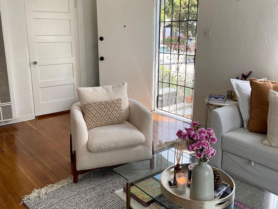 Living room with two closets