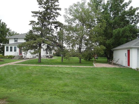 yard between house and garage