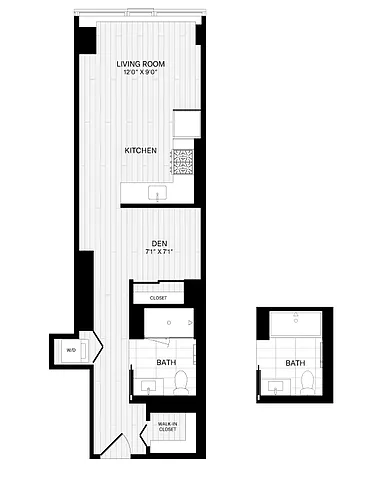 Floor plan Studio-1A-7