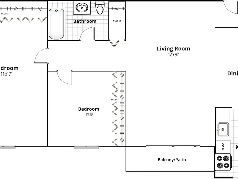 2 Bedroom | 1 Bathroom 2 Bedroom | 1 Bathroom