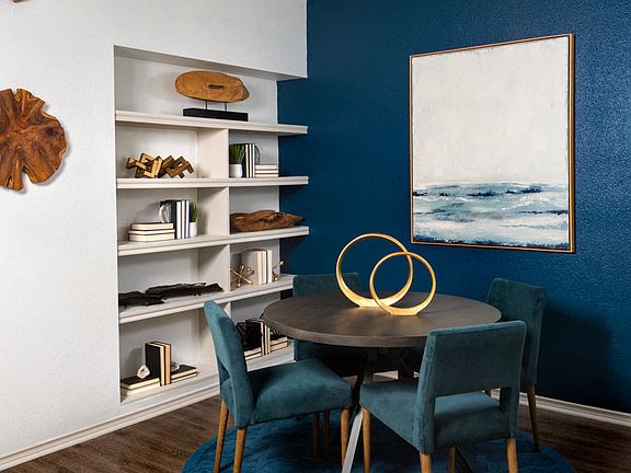 Premium built-in desks and shelves in select floor plans