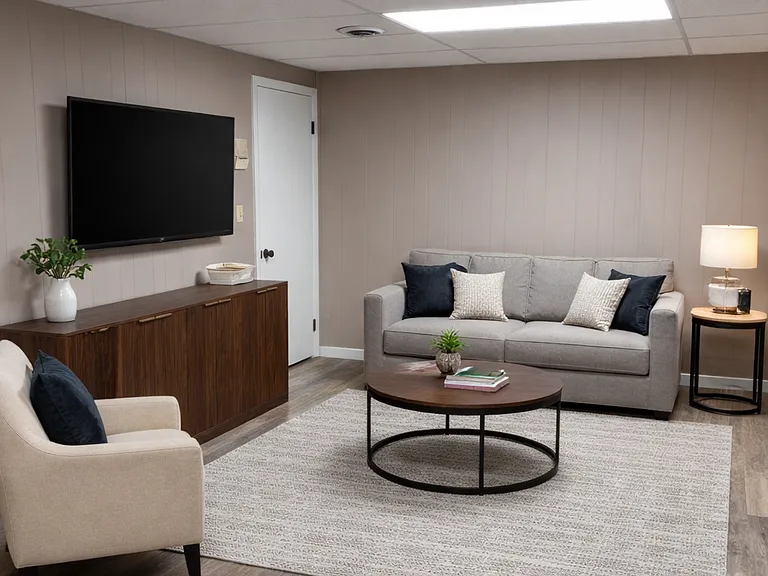 Basement living room