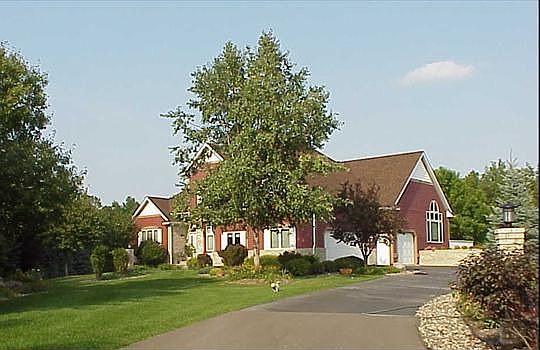 view from driveway entrance