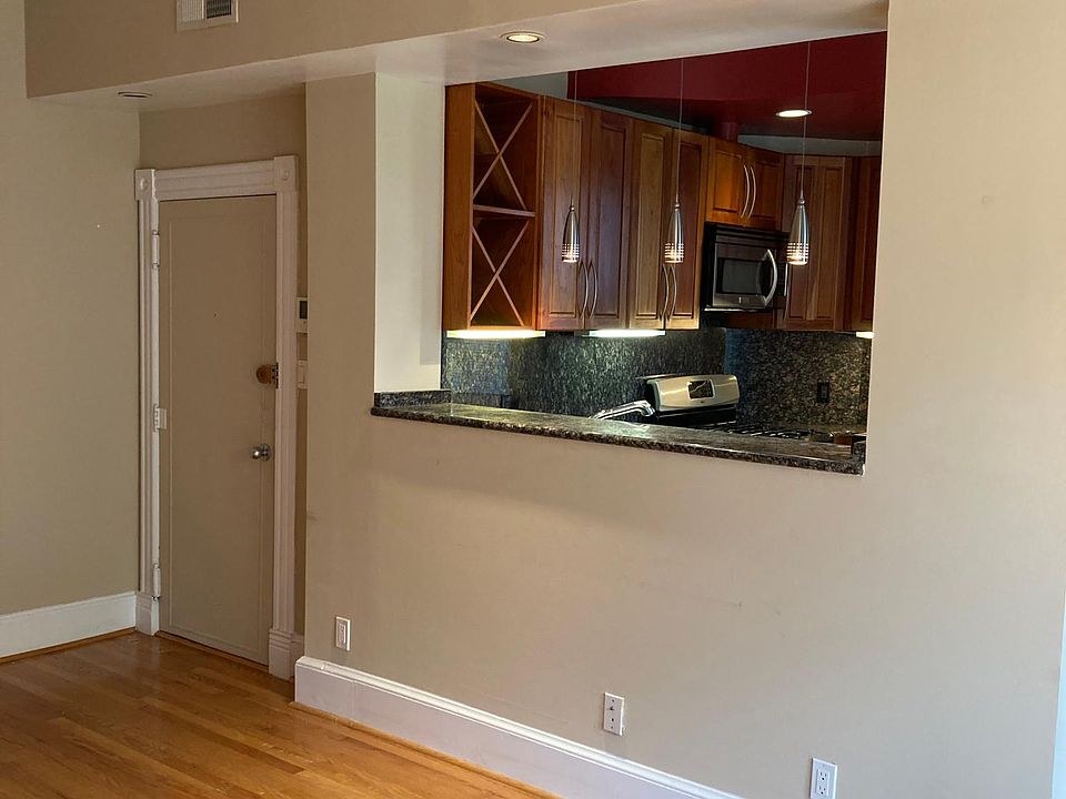 View into kitchen