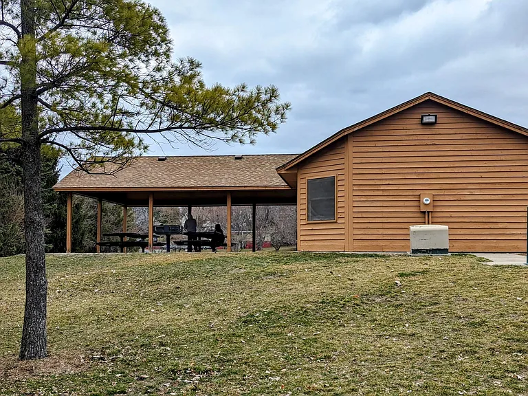 Picnic shelter at a nearby park