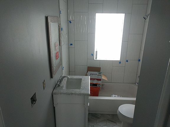 In progress pic - lighting, electrical and some tile work to be completed.