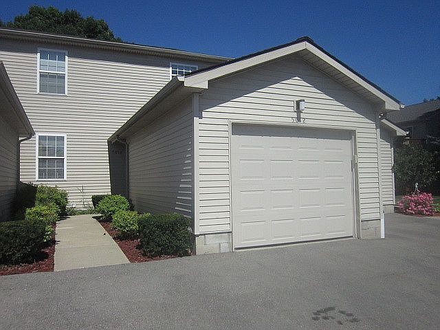 Front with attached garage