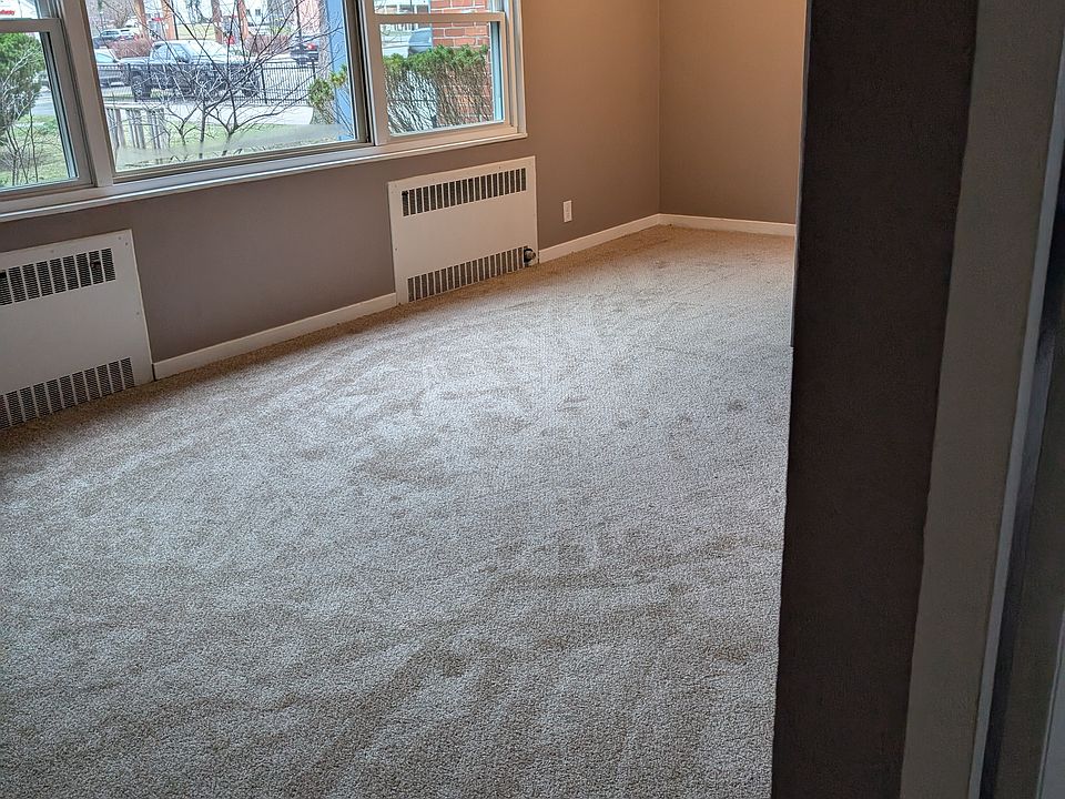 Living room view from hallway between bedrooms