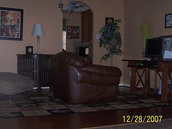 Dining room, used as den