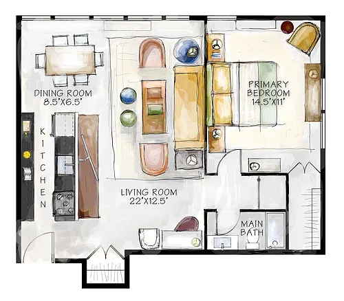 Floor plan Picasso