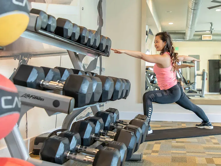 Workout in the 24-hour Fitness Center