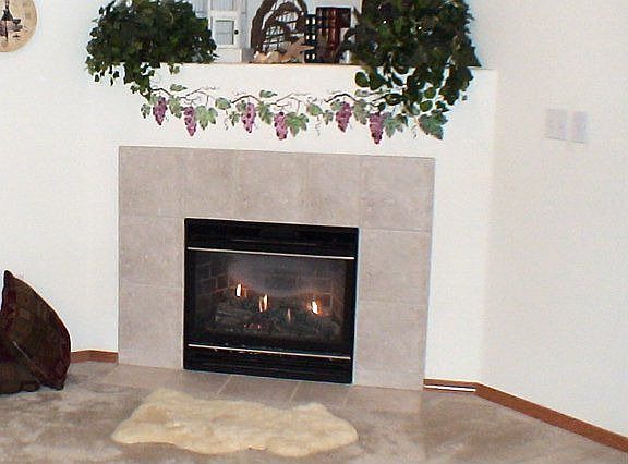Tile Faced Gas Fireplace