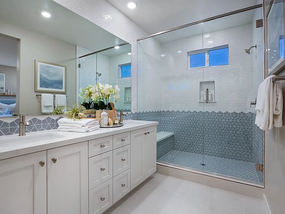 Plan 3 model home primary bath