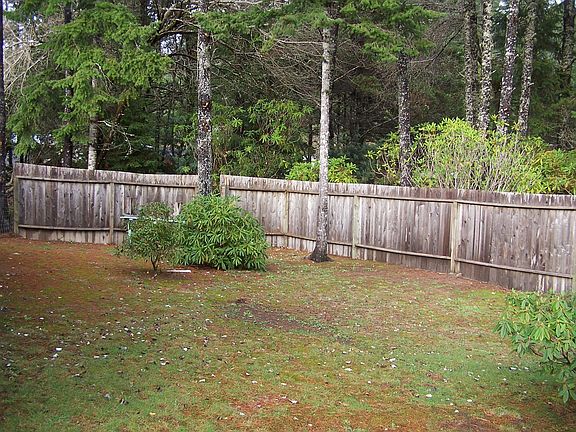 Back yard with fence