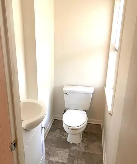 Half bath off living room
