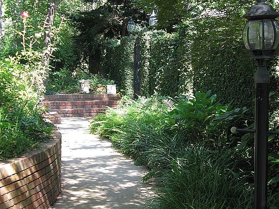 From driveway to gate