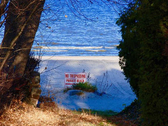 Your own private beach comes with the apartment