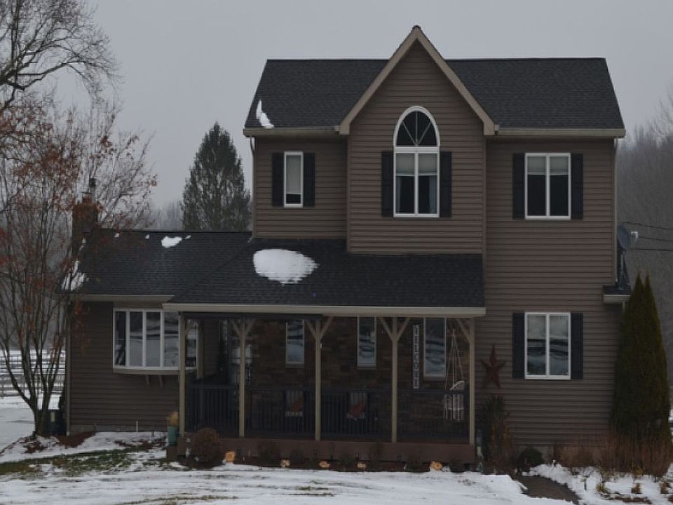 House front with front porch