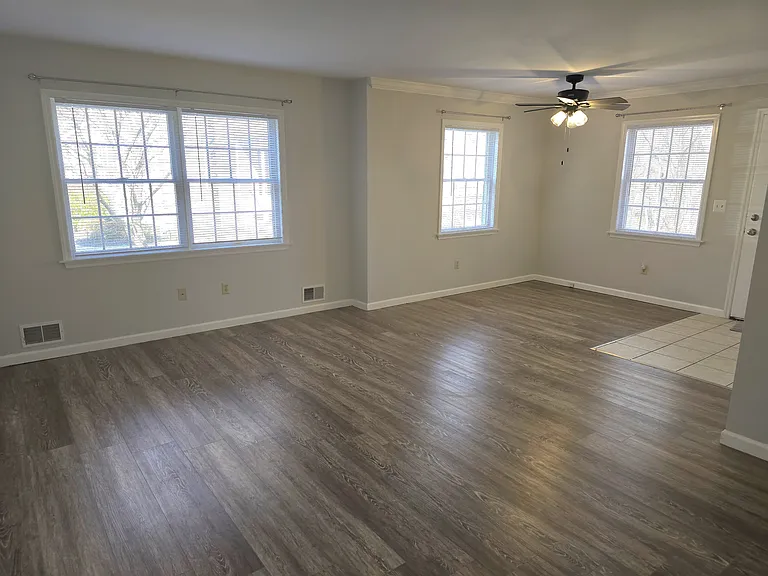Living room looking into dining room