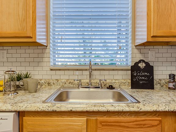 Remodeled kitchen with subway tile