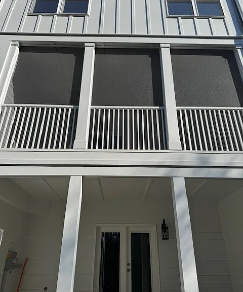 back of townhouse