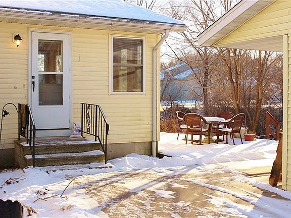Back door and patio area.