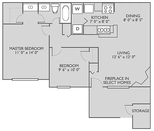 Floor plan Partially Renovated Florence