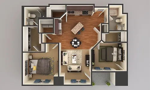 Floor plan 2 Bedroom