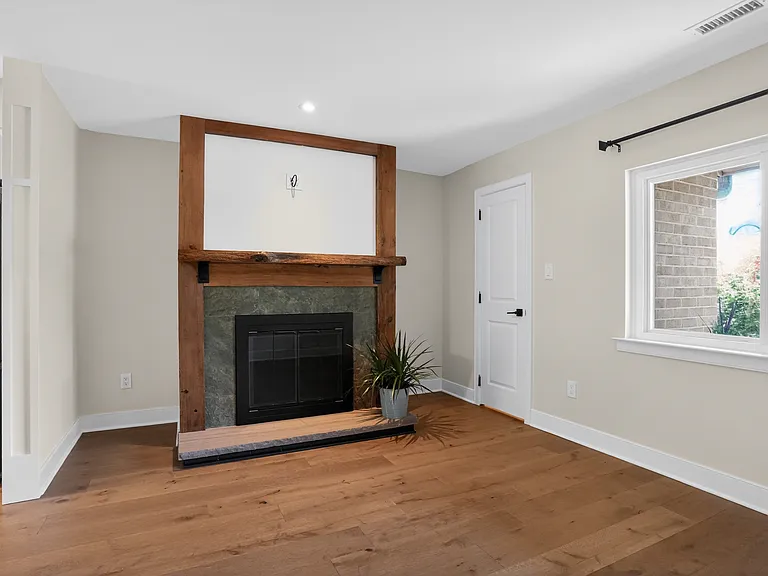 den with custom fireplace