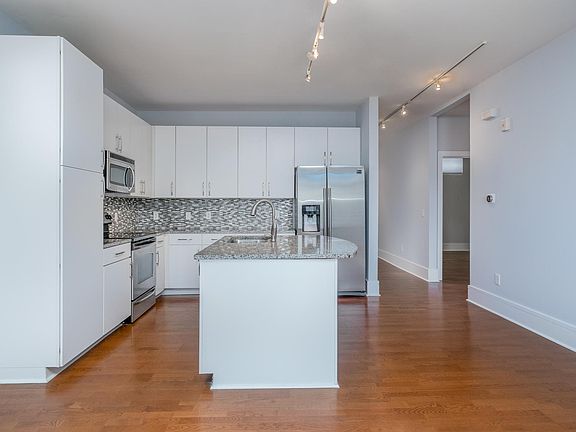 View of the kitchen from the living room
