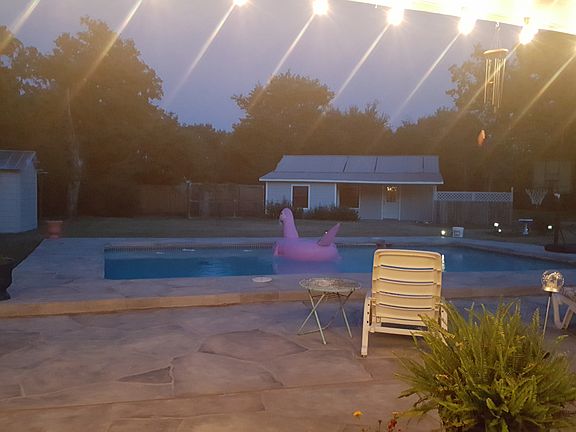 Huge patio around pool