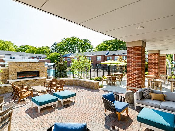 Hancock Village Community Center - Outdoor Fireside Terrace