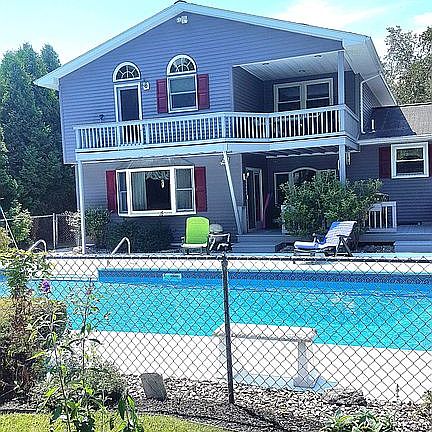 back of the house/ pool
