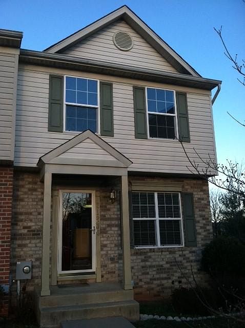 Front of the townhouse--End unit