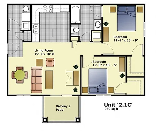 Floor plan 21C