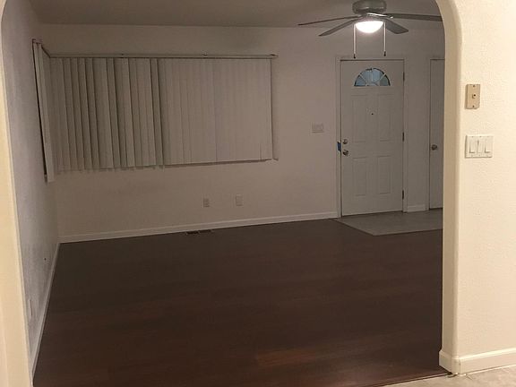 Living room view from dining area.