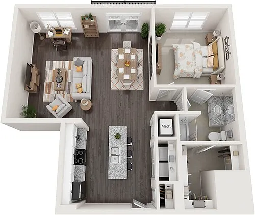Floor plan 1S