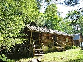 SHADE ON PORCH FROM PINES
