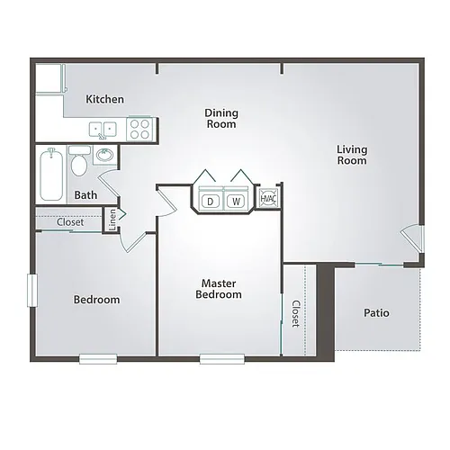 Floor plan Lenox - Renovated
