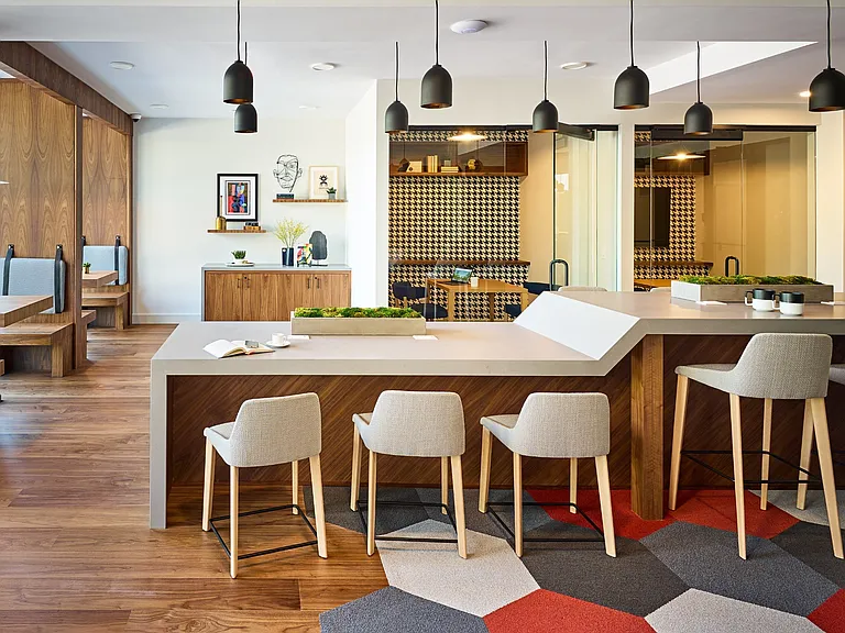 Co-Working Lounge With Private Offices